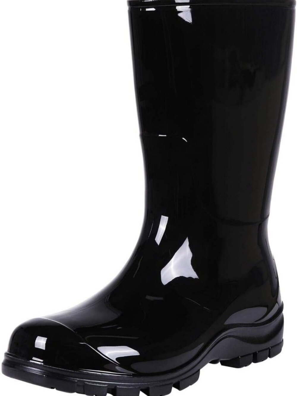 Stylish Mid Calf Waterproof Rain Boots for Women - Printed Rubber Garden Shoes